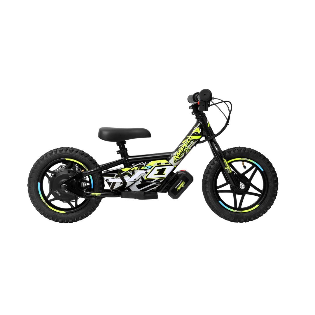 Electric balance Bike - Amped A10 In Black at Future Riders