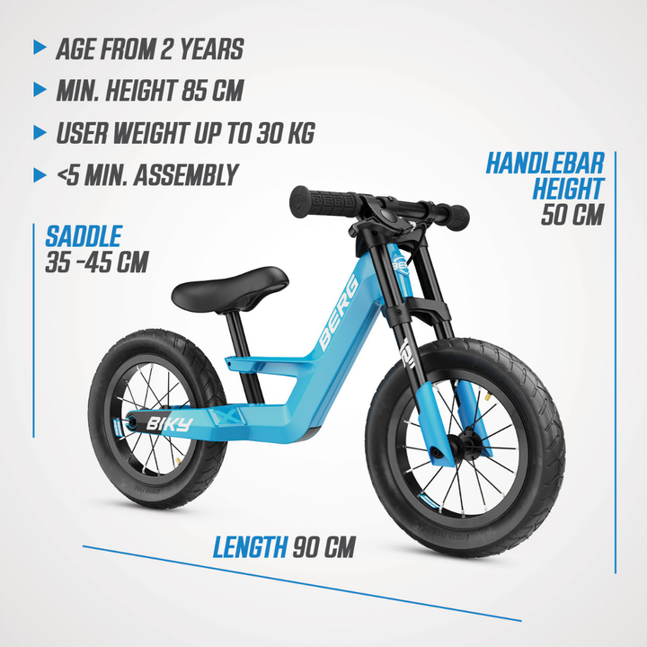 BERG Biky City Balance bike with Handbrake - Blue