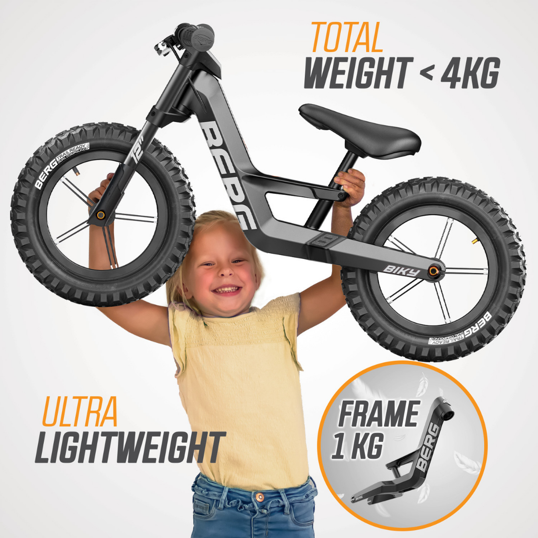 BERG Biky Cross balance bike with Handbrake - Grey