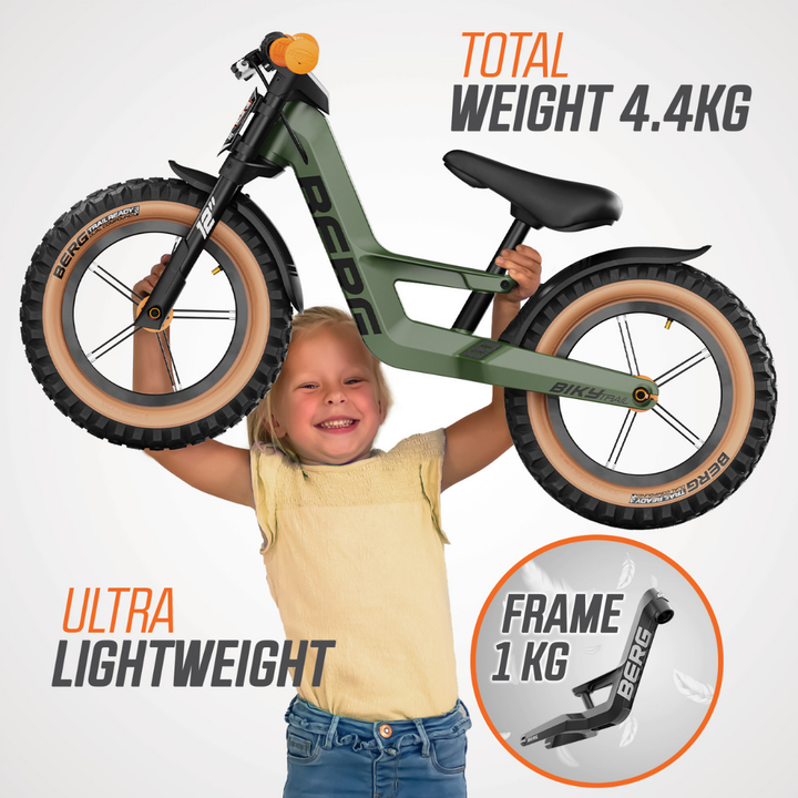 BERG Biky Trail balance bike with Handbrake - Green