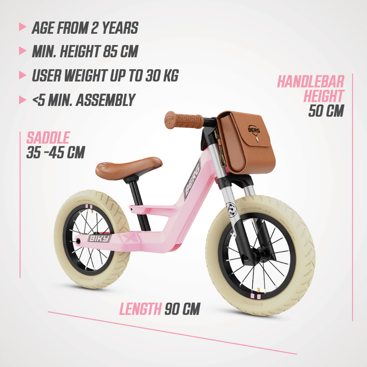 BERG Biky Retro balance bike - Pink