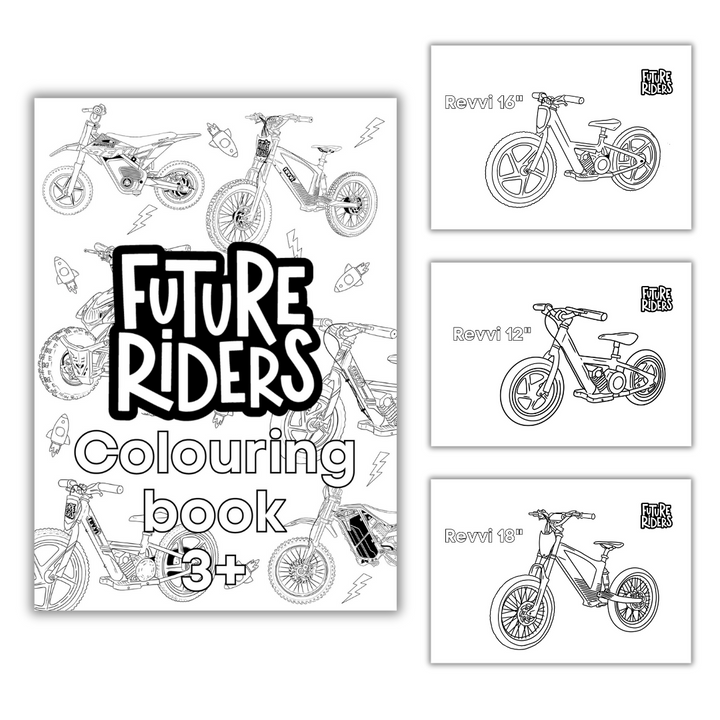 Future riders colouring book revvi stomp