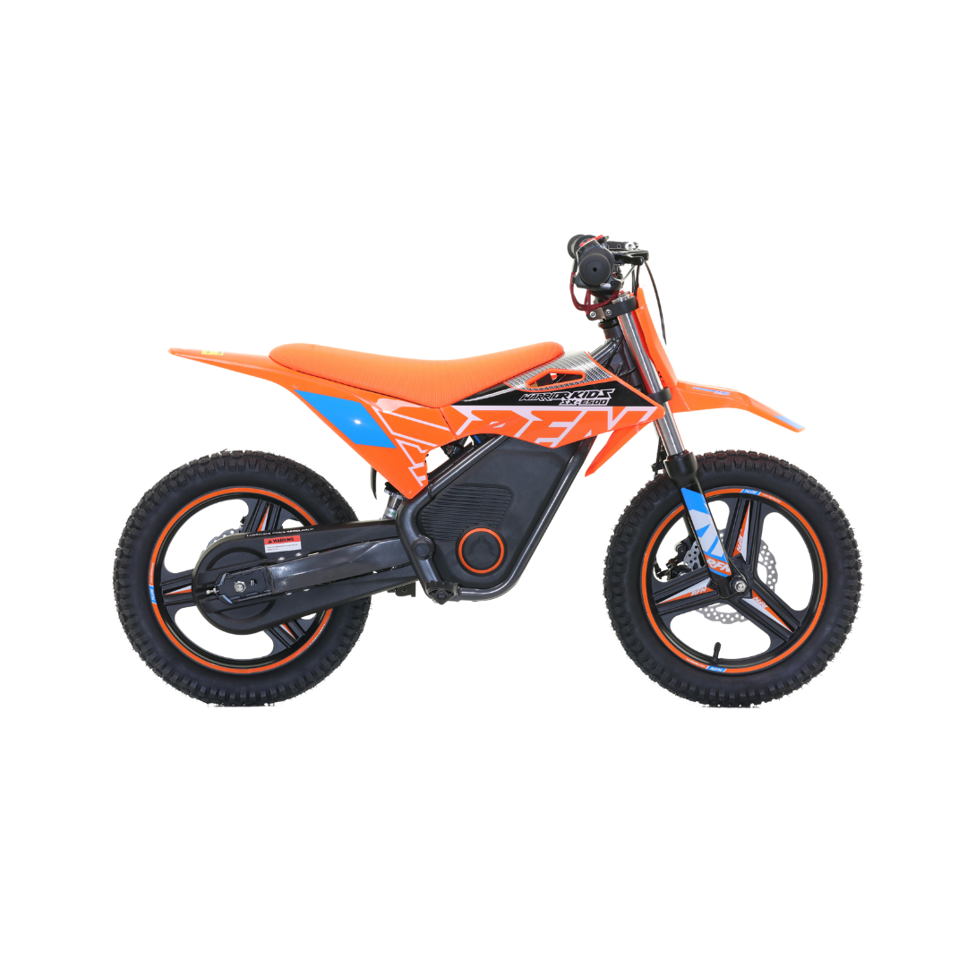 RFN Warrior SX E500 in Orange and Blue at Future riders