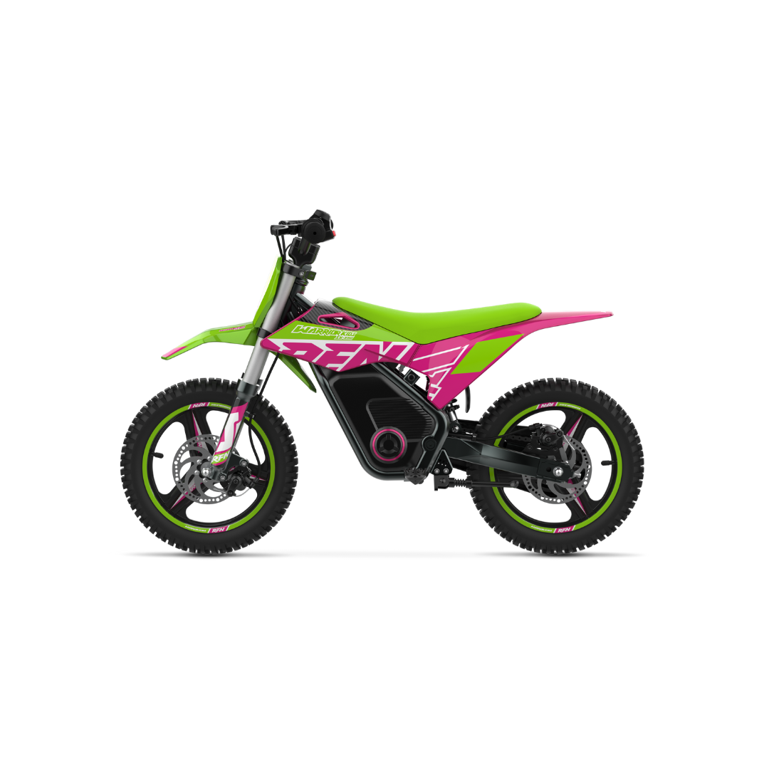 RFN Warrior SX-E400 Electric Bike - Green/Pink