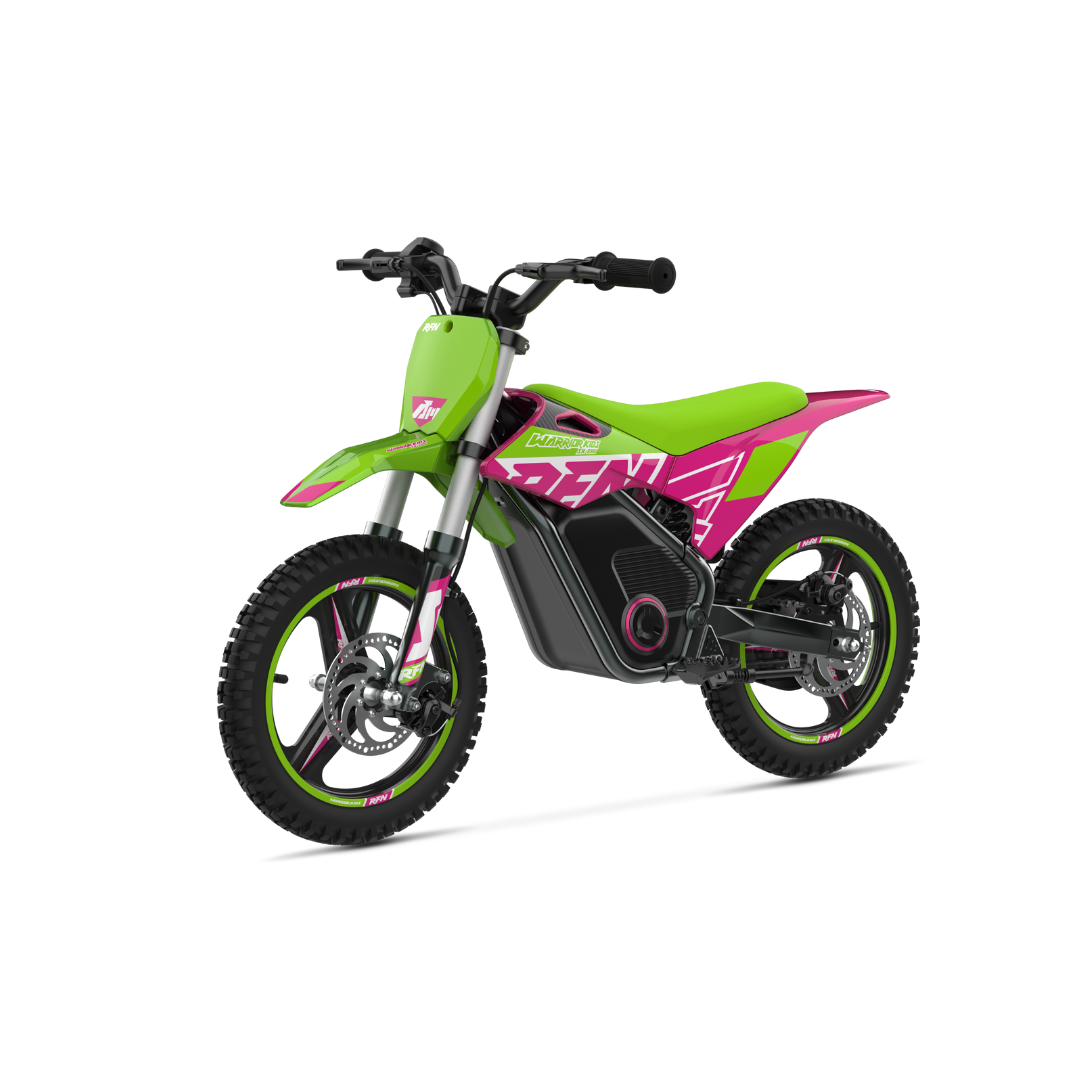 RFN Warrior SX-E400 Electric Bike - Green/Pink