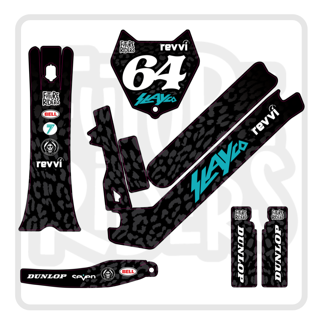 Revvi 18 Inch Decal Kit Slayco edition black camo