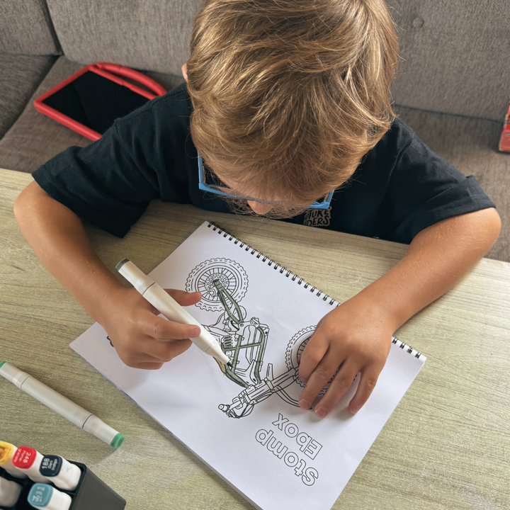 Future riders colouring book revvi stomp